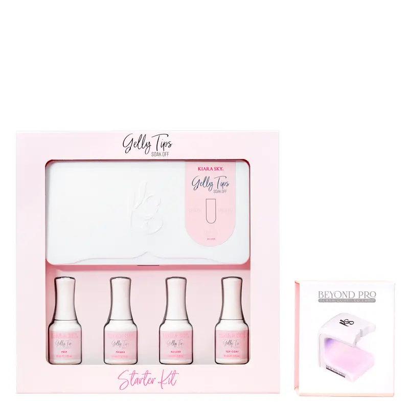 Gelly Press-On Nail Tips Starter Kit – Medium Square Shape 1