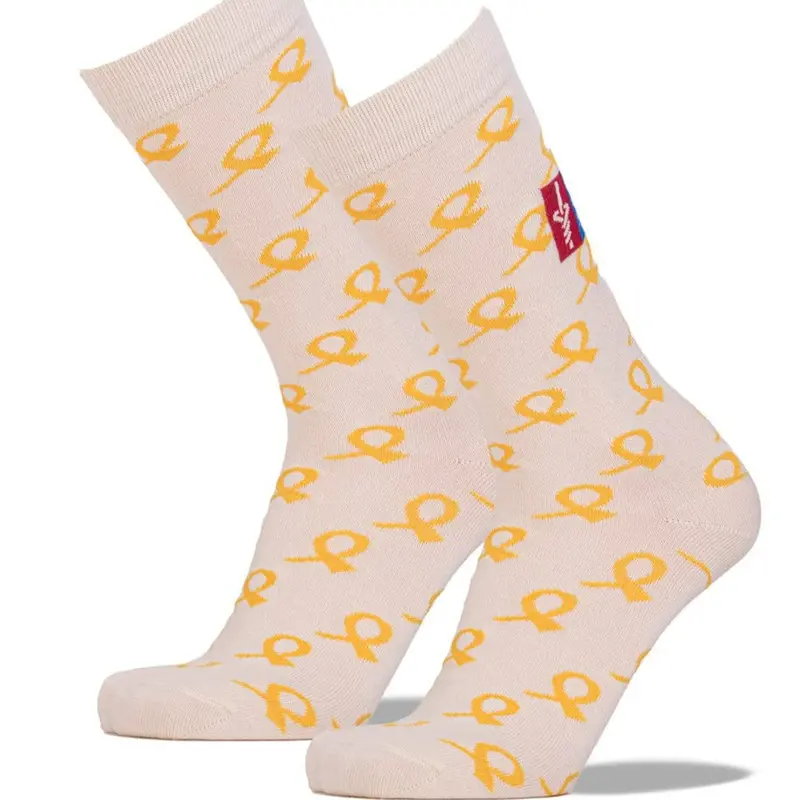 Gold Ribbon Awareness Crew Socks – American Cancer Society 1
