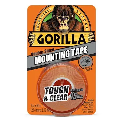 Gorilla Mounting Tape Roll – 25.4 Mm × 1.52 M, Extra-Strong Adhesion 1