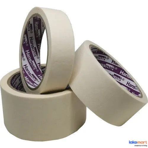Hansman Masking Tape – 1", 1.5", Or 2" × 2 Yards (Retail Packet) 1