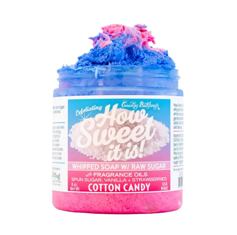 How Sweet It Is Whipped Sugar Soap – Cotton Candy Fragrance 1