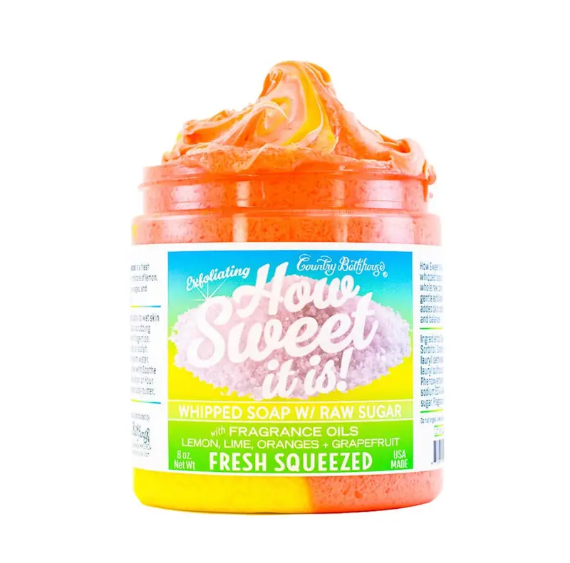 How Sweet It Is Whipped Sugar Soap – Fresh Squeezed Citrus Fragrance 1