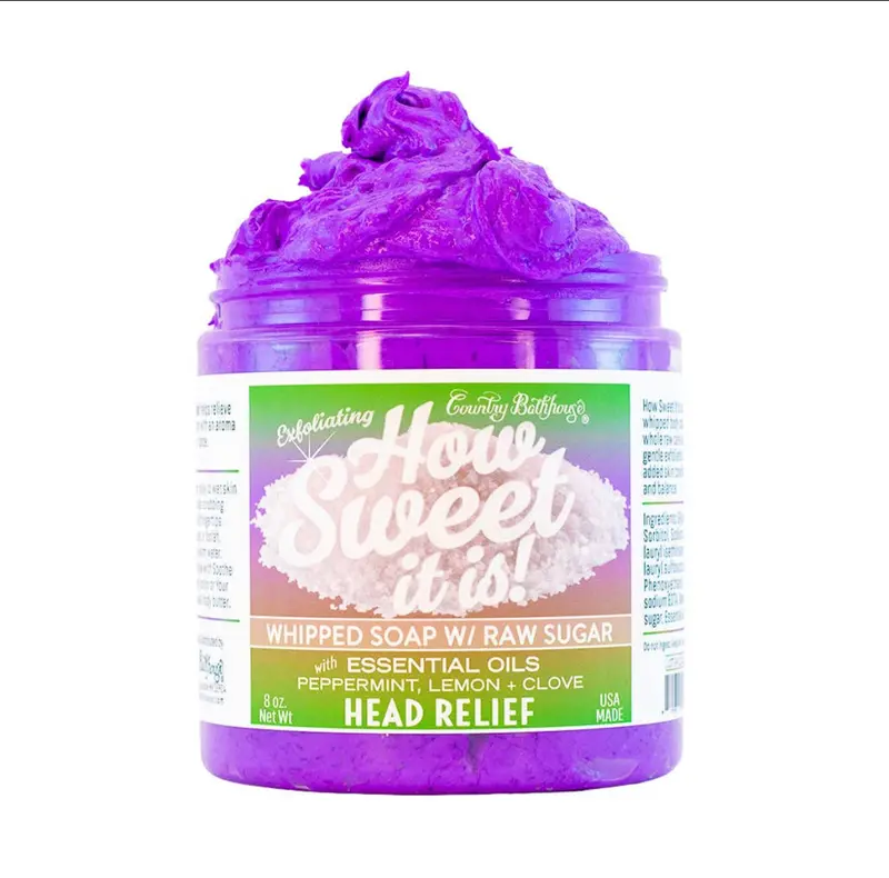 How Sweet It Is Whipped Sugar Soap – Head Relief Formula 1