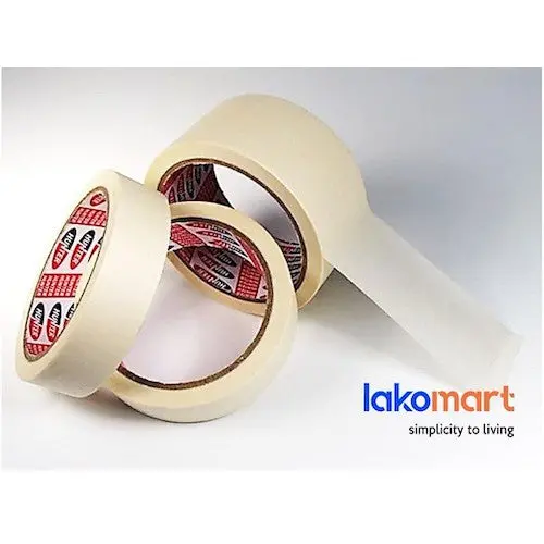 Hunter 55 Masking Tape – Low-Tack Removable Painter’S Tape (2-Yard Roll, 1″–2″ Widths) 1