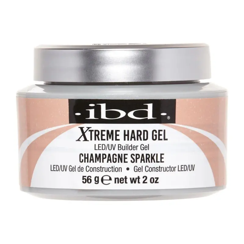 Ibd Xtreme Hard Builder Gel In Champagne Sparkle – Uv/Led Gel Polish, 2 Oz 1
