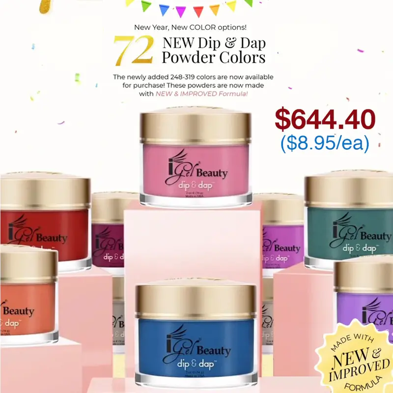 Igel Dipping Powder Collection – 72 Fresh Colors (#248–#319) 1