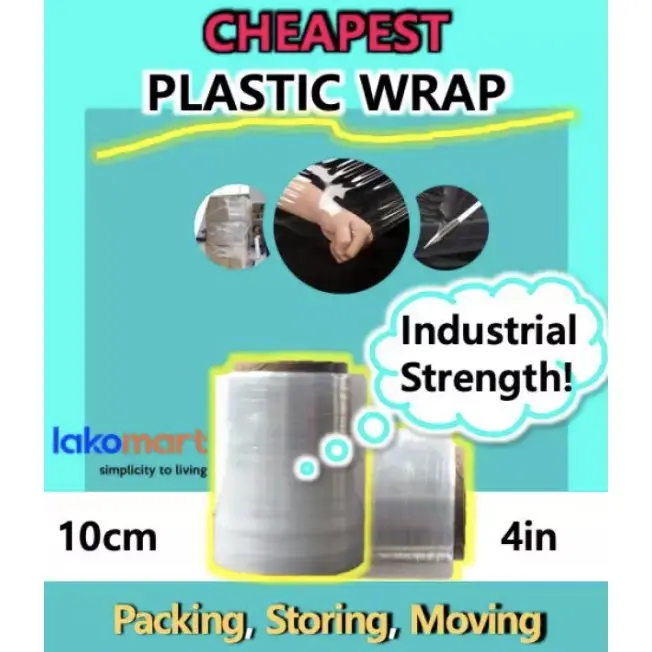 Industrial-Grade Stretch Wrap Roll – 4" Core, 1Mm To 2.5Mm Thickness, Bulk Pricing Options 1