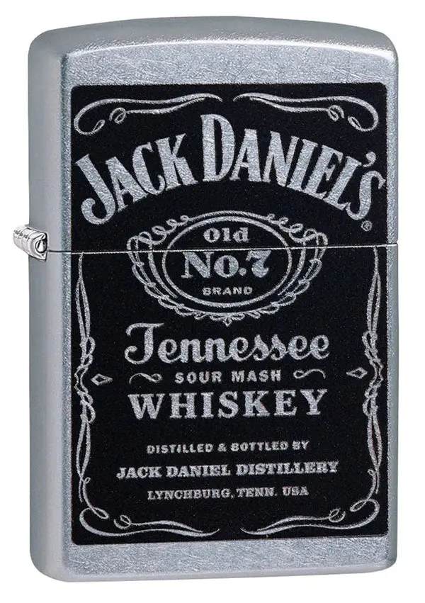 Jack Daniel’S ‘Old No. 7’ Logo Zippo Lighter – Street Chrome 24779 1
