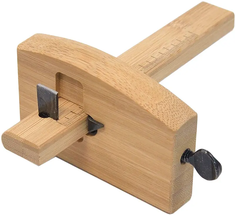 Japanese Marking Gauge – 90Mm Precision Scribing Tool With Metric Scale 1