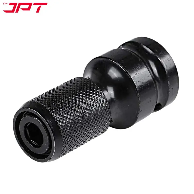 Jpt 1/2" Square To 1/4" Hex Socket Adapter – Quick-Release Impact Wrench To Drill Converter 1