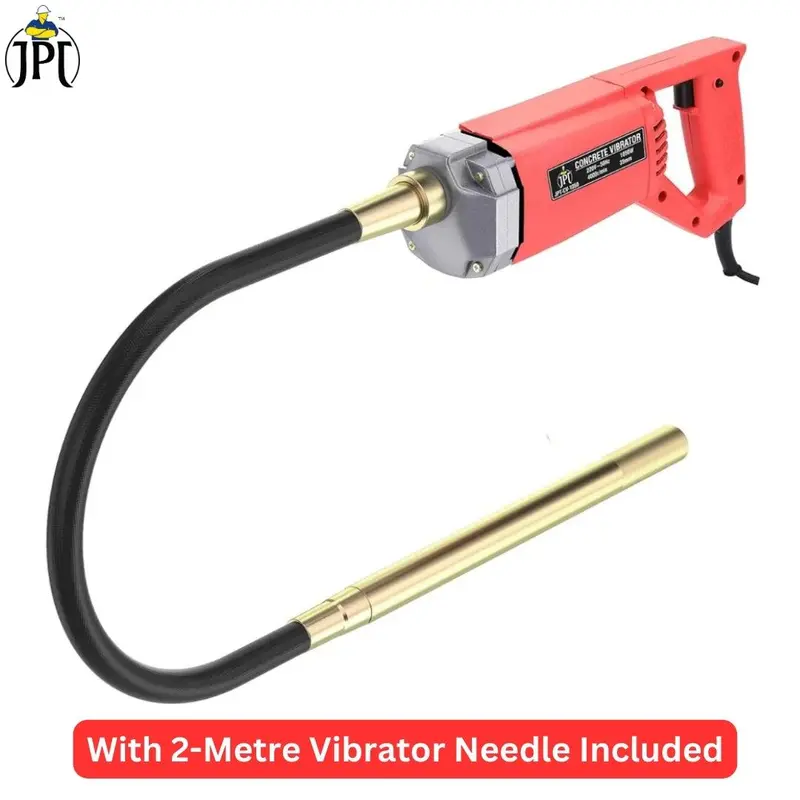 Jpt 1050W Concrete Vibrator – High-Speed 4000 Rpm Unit With Pure Copper Motor, 35Mm Chuck, And 2-Meter Needle 1