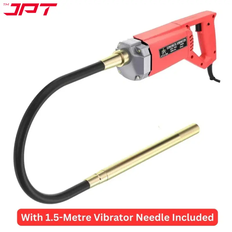 Jpt 1050W Concrete Vibrator – Professional 10,000 Vpm Machine With 35Mm Chuck And 1.5-Meter Needle 1