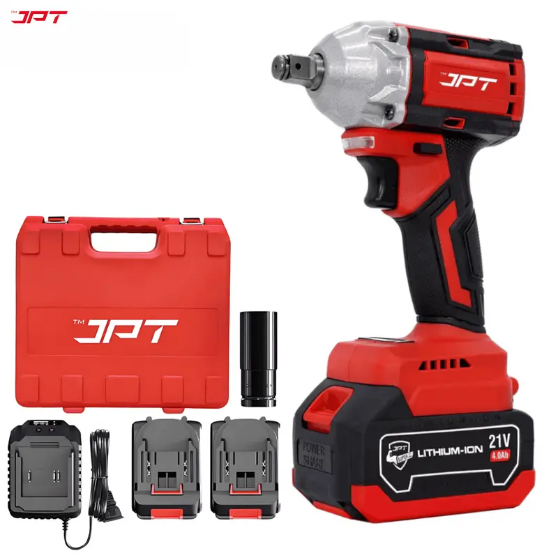 Jpt 21V Brushless Impact Wrench – 350N·M Torque, 0–4300 Rpm, 1/4" Hex Chuck & 4.0Ah Li-Ion Battery For Fast, Reliable Automotive And Motorcycle Fastening 1