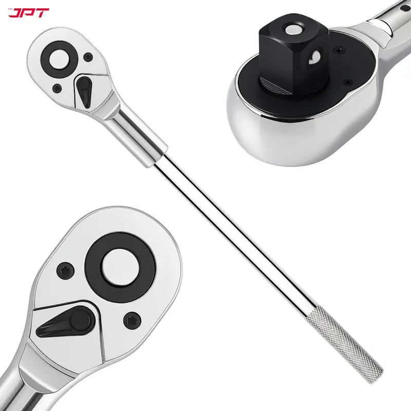 Jpt 3/4" Industrial-Strength Reversible Ratchet Wrench – 24-Tooth Cr-V Design, Comfort-Grip Handle & Fast-Release Function For Rigorous Mechanical And Field Applications 1