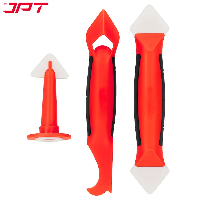 Jpt 3-Piece Silicone Caulking Finishing Kit – Grout Scraper, Gap Filler & Sealant Smoother For Bathrooms, Windows, Tiles, And Professional Sealing Projects 1