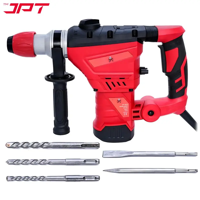 Jpt 32Mm Sds-Plus Rotary Hammer & Breaker: 1500W, 4.5 J Impact, 3800 Bpm – Dual-Mode Tool For Deep Drilling & Chiseling 1