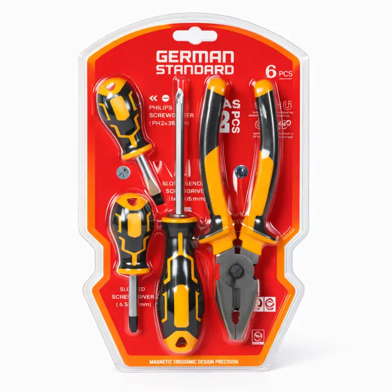 Jpt 4-Piece Home Repair Toolkit – Screwdrivers & Combination Pliers For Everyday Use 1