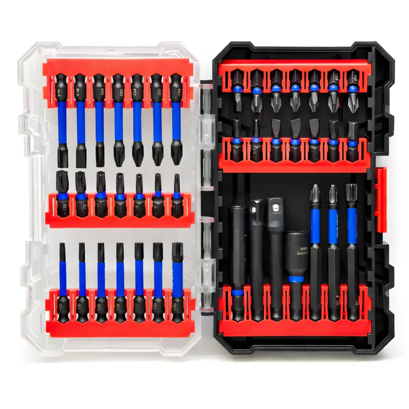 Jpt 42-Piece S2 Steel Impact Bit Set – Phillips, Pozidriv, Torx, Hex, Slotted + Holder & Adapter 1