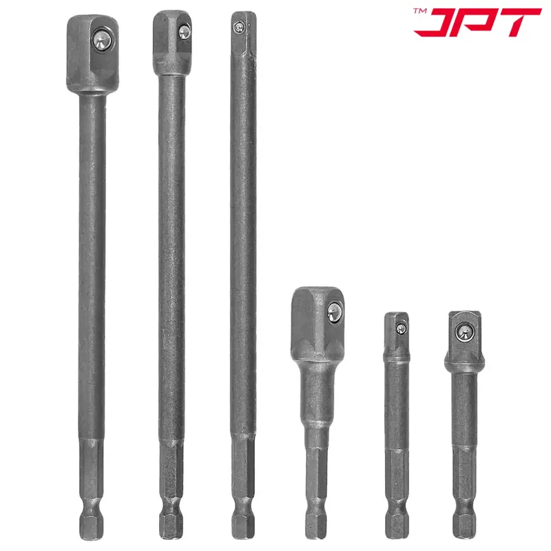 Jpt 6-Piece Impact Extension Set – Variable-Length (65–150Mm) Adapters For 1/4", 3/8", And 1/2" Drive Sizes 1
