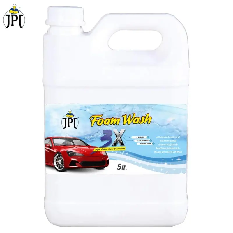 Jpt Advanced 3X Concentrated Snow Foam Shampoo | 5-Litre Formula Delivers Extended Coverage & Gloss Enhancement For Foam Cannons, Guns, Or Bucket Washes 1