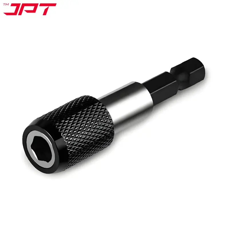 Jpt Compact 1/4" Hex Magnetic Bit Holder – 60Mm Quick-Release Extension Bar For Impact Drivers And Electric Drills 1