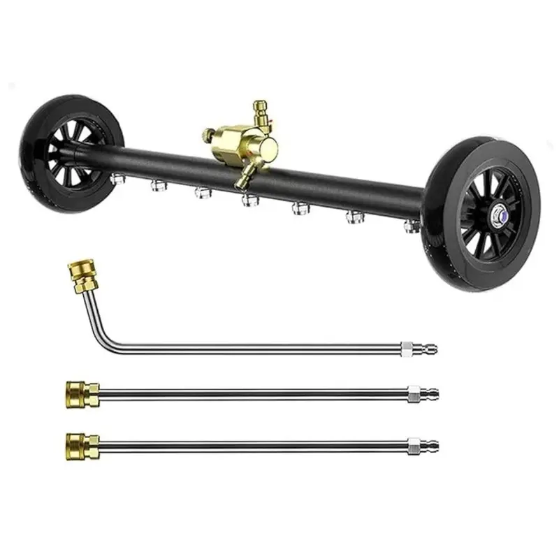 Jpt Dual-Mode Undercarriage Cleaner | 25" Pressure Washer Broom | 4000 Psi | 7-Nozzle Design + 3 Extension Wands 1