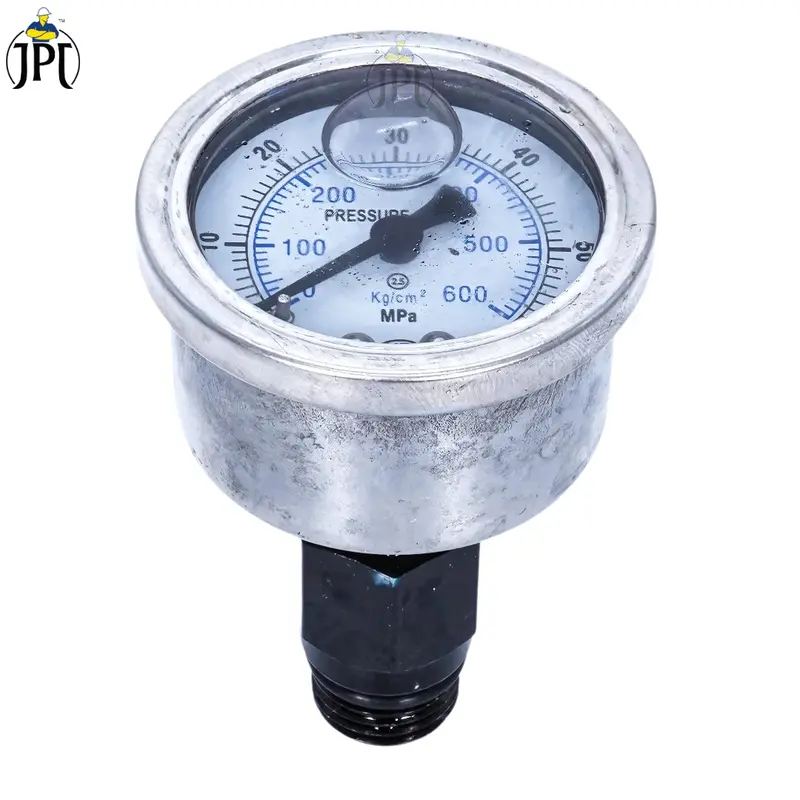 Jpt F8 Pressure Washer Gauge: Heavy-Duty Analog Pressure Meter For Pump Head Monitoring 1