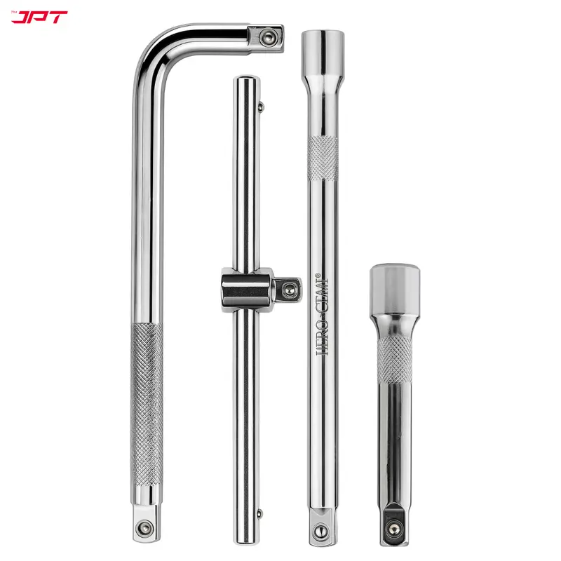 Jpt Heavy-Duty 1/2" Drive Socket Handle Kit: T-Handle, L-Handle & Dual Extension Bars – Cr-V Steel, High-Torque Design For Auto & Home Use 1