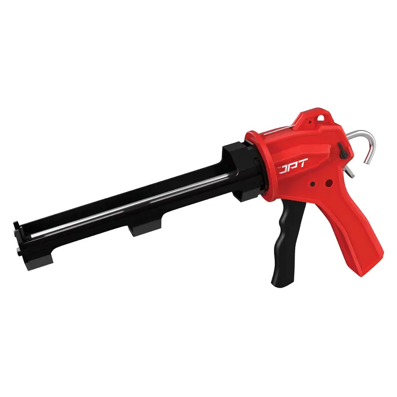 Jpt Industrial Silicone Caulking Gun – Abs-Frame Dispenser With Built-In Nozzle Cutter And Puncture Tool 1