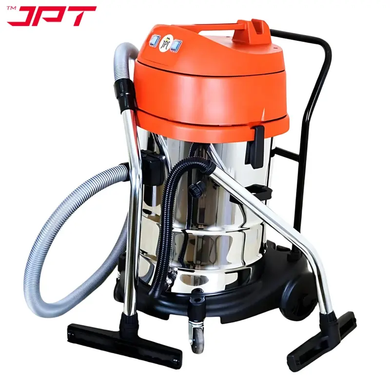 Jpt Kvc60 Commercial Wet/Dry Vacuum: 2300W Twin Motor, 22 Kpa Suction, 60L Stainless Steel Tank, Hepa Filtration 1