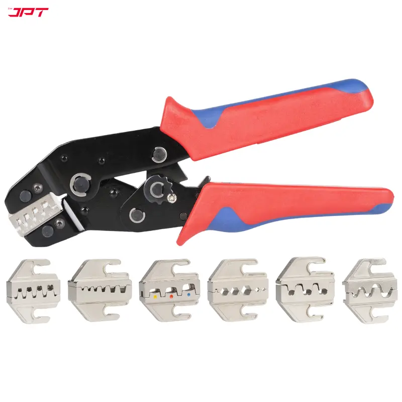 Jpt Ratcheting Open-Barrel Crimping Tool – Precision Crimper For 0.5–2.5 Mm² (26–16 Awg) Non-Insulated Terminals In Electrical And Automotive Wiring 1