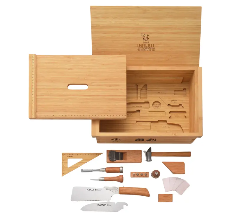 Kakuri Junior Woodworking Set – Inherit ‘Yuzuri’ Collection 1