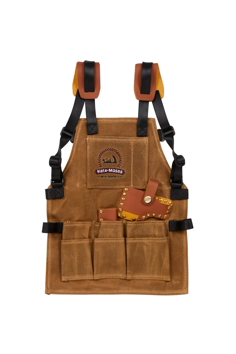 Katz-Moses 20Oz Waxed Canvas Child-Sized Tool Apron (Ages Up To 9) 1