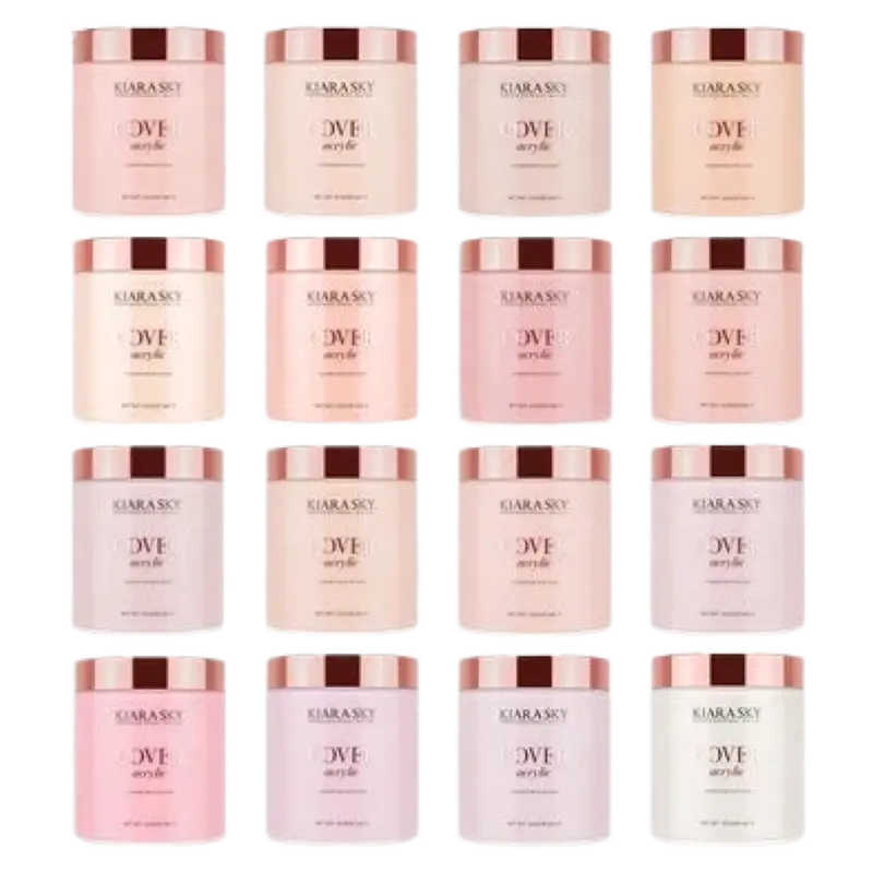 Kiara Sky All-In-One Cover Acrylic Powder – 16-Color Bulk Pack, 12 Oz 1