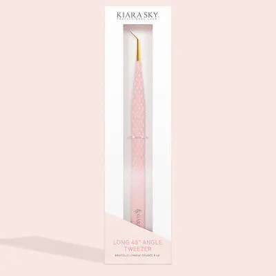 Kiara Sky Extra-Long 45° Angled Lash Tweezer 1