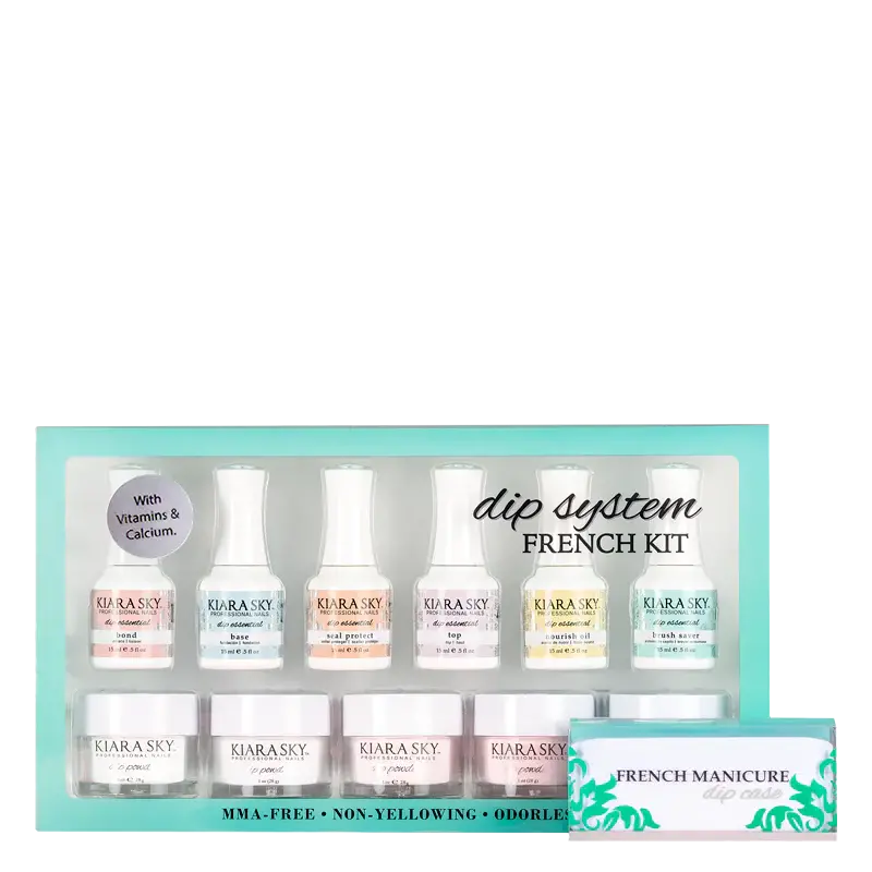 Kiara Sky French Dip Nail Kit – Complete Starter System For Classic Elegance 1