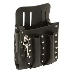 Klein Tools 5-Pocket Tool Pouch – Durable Black Nylon Construction 1