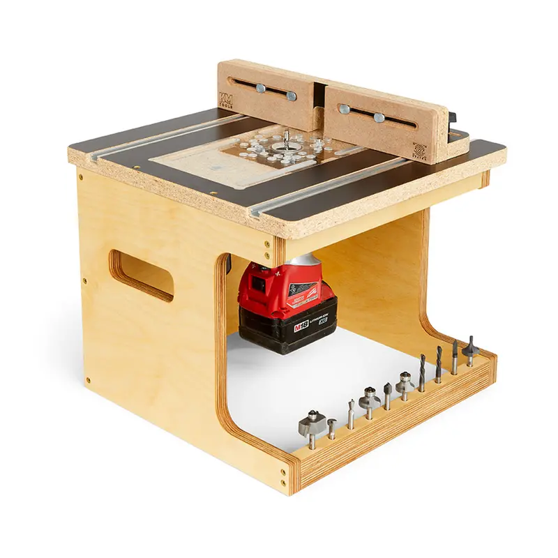 Km Tools Benchtop Router Table For Custom 3X3 Trim Router Jigs 1