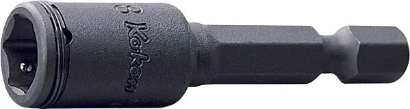 Ko-Ken 1/4" Hex Drive 12 Mm Nut Setter With Nut Grip® (50 Mm Length) 1