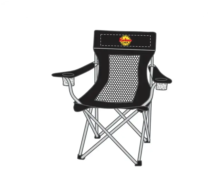 Ko-Ken Mesh Folding Work Chair With Portable Carry Bag 1