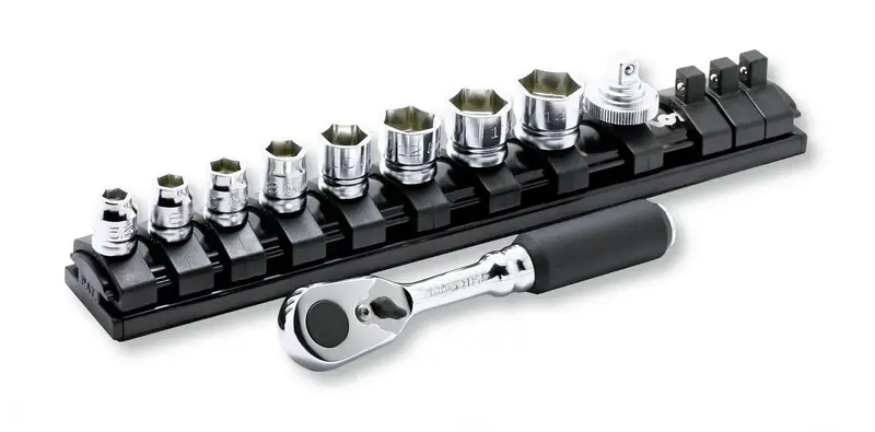 Ko-Ken Z-Series 1/4" Drive 10-Piece 72-Tooth Ratchet & 6-Point Socket Set (5.5–14 Mm) 1