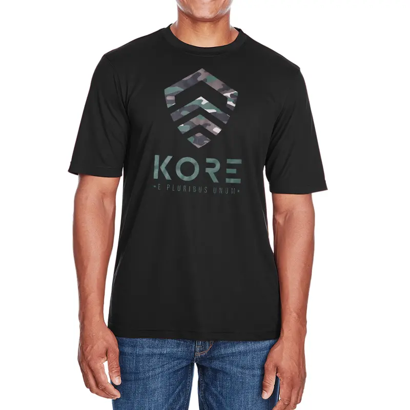 Kore Woodland Camo Pattern T-Shirt 1