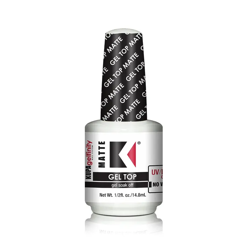 Kupa Matte Gel Top Coat – Soft Velvet Finish – 0.5 Oz 1