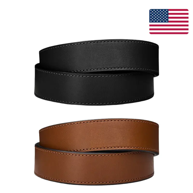 Leather Ranch Gun Belt Strap – 1.5 Inch Width (Buckle Not Included) 1