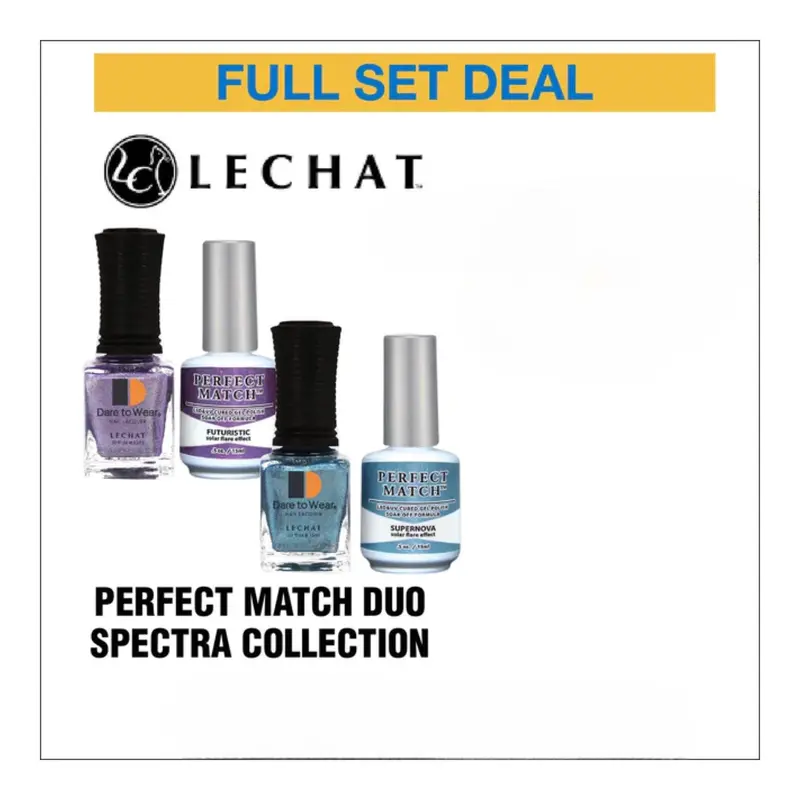 Lechat Perfect Match Duo: Spectra Series – 18 Vibrant Chromatic Gel Colors (0.5 Oz) 1
