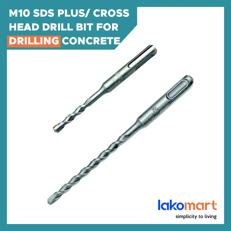 M10 Sds-Plus & Phillips Cross-Head Concrete Drill Bit – Heavy-Duty Masonry Bit 1