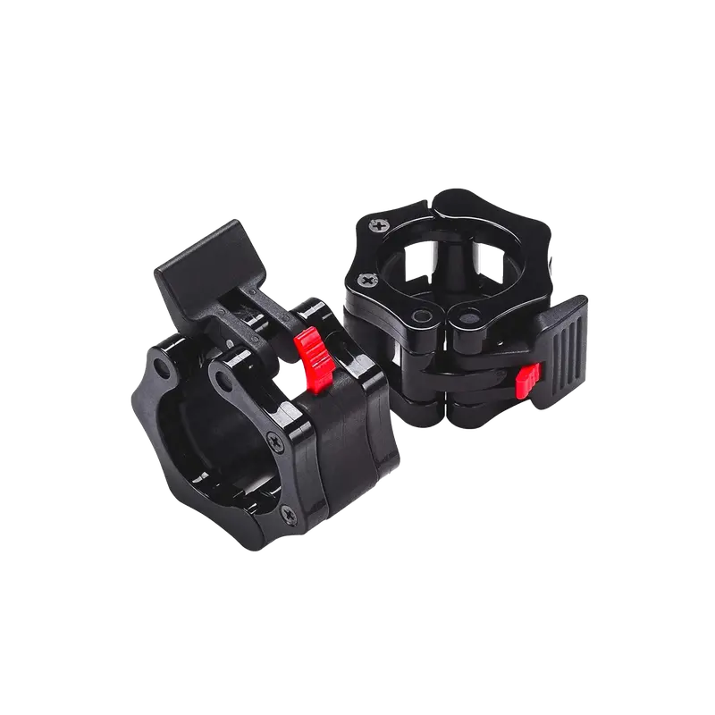 Major Fitness Olympic Barbell Collars – Pair Of Secure Knurled Clamps 1