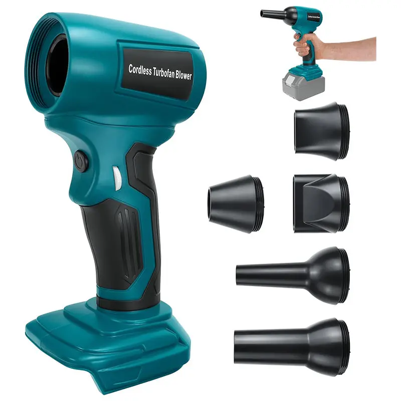 Makita 18V Cordless Handheld Leaf Blower — 130K Rpm Brushless Motor, 30 M/S Airflow, 5 Attachments 1