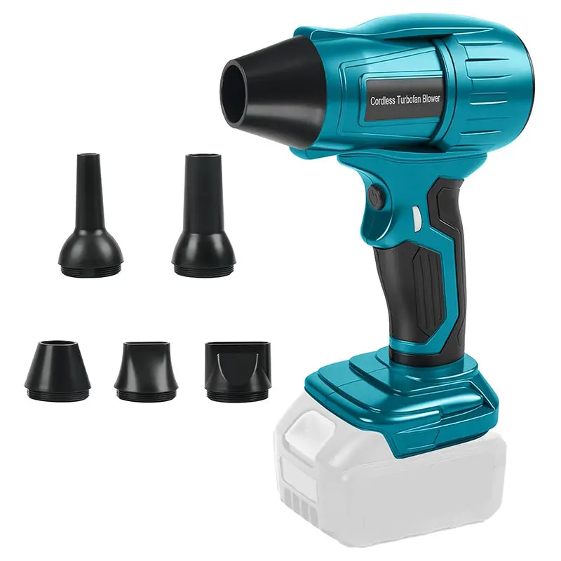 Makita 18V Cordless Handheld Leaf Blower — 96K Rpm Brushless Motor, 40 M/S Airflow, 5 Attachments 1