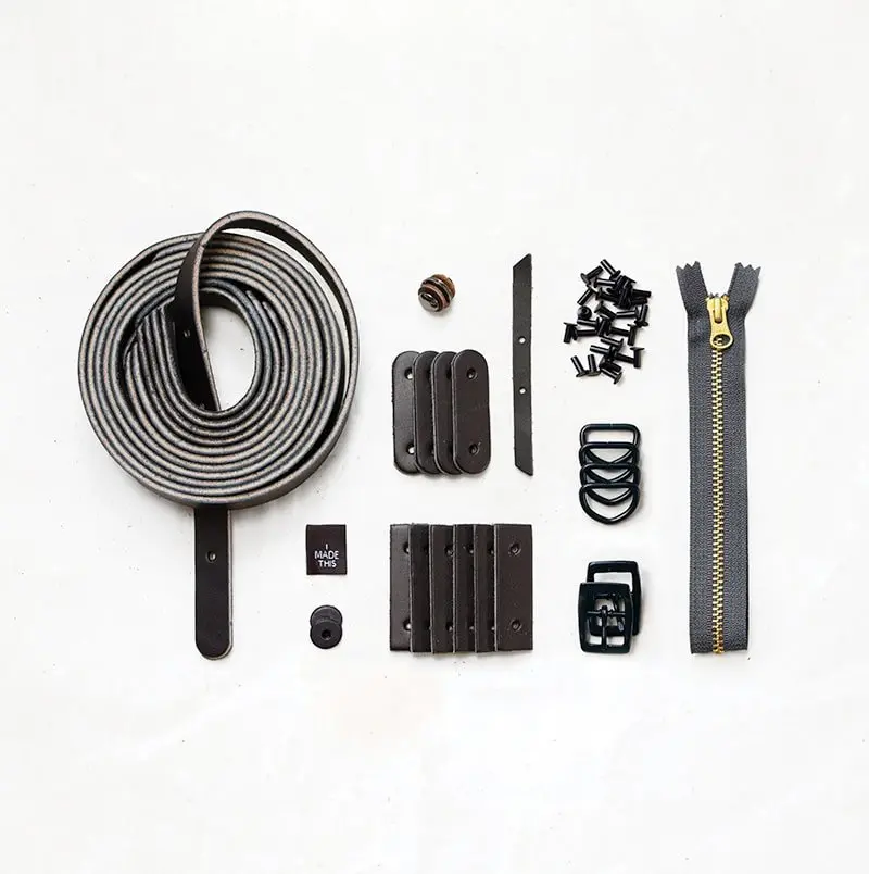 Maywood Black Leather + Hardware Kit – Professional Bag Builder 1